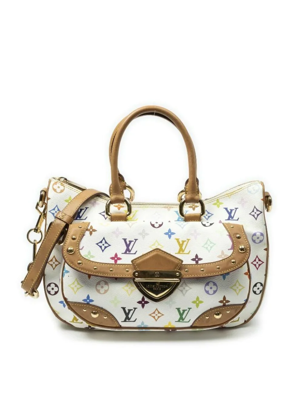 Louis Vuitton Monogram AB in Rita White Multicolor Handbag